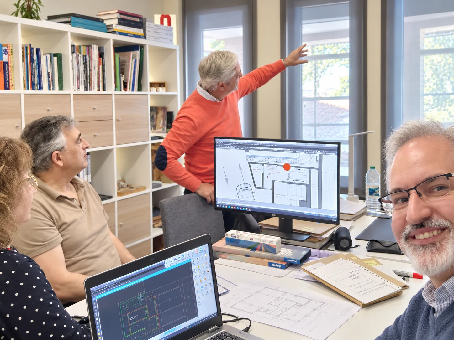 Team coordinating the technical development of a project